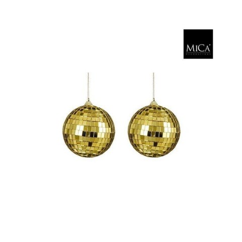 SFERE EFFETTO SPECCHIO X 2 ORO D.10